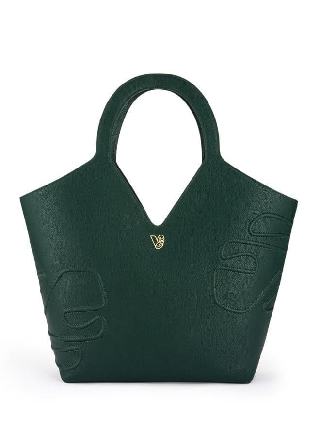 Veganologie Green Maze Tote - Eco-Chic from 18 Recycled Bottles - Image 1