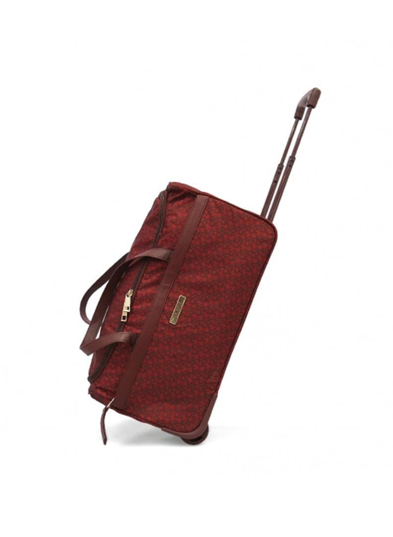 DKNY Vintage Signature Bright Red Duffle with Ultra Lightweight Wheels - Image 1