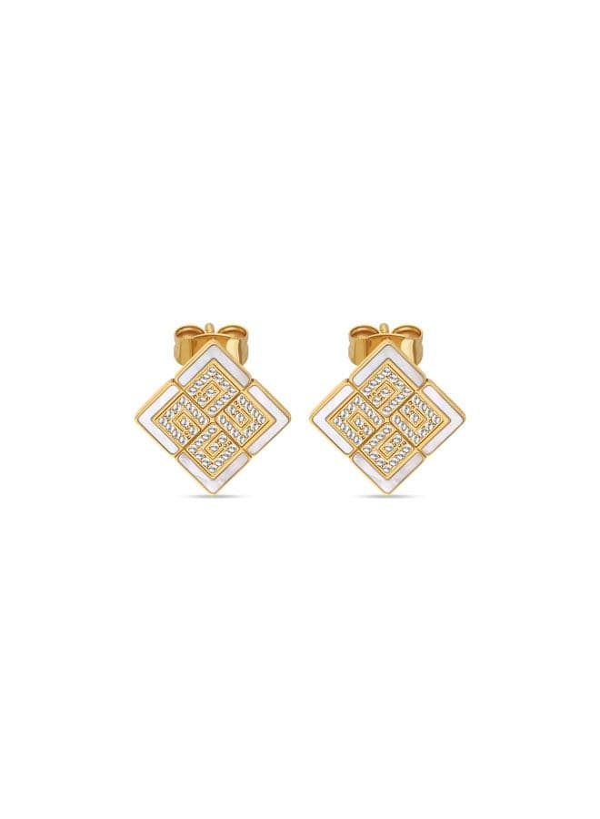Guy Laroche Joanne Gold Earrings - Elegance Redefined - Image 1