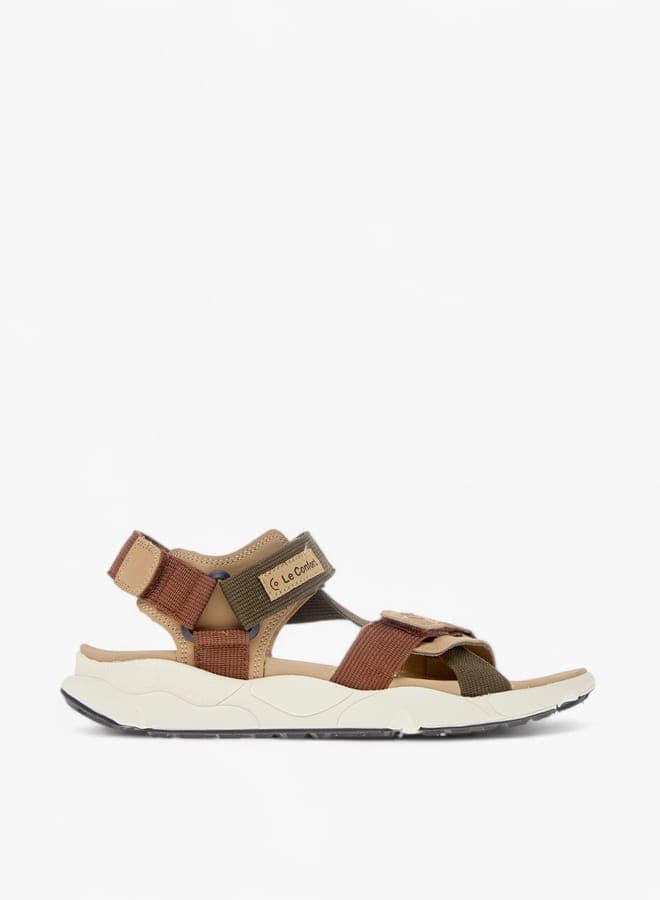 Elegant 23Le001Khaki Men's Textured Sandals - Image 1