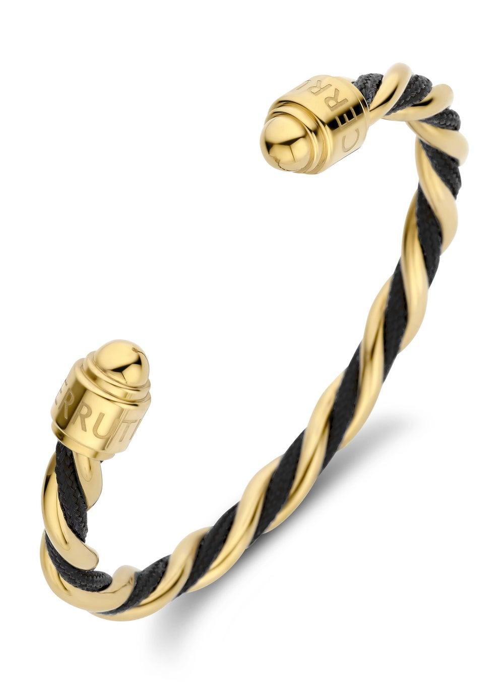 CERRUTI 1881 Giulia Gold-Plated Two-Tone Cable Cuff - Image 1