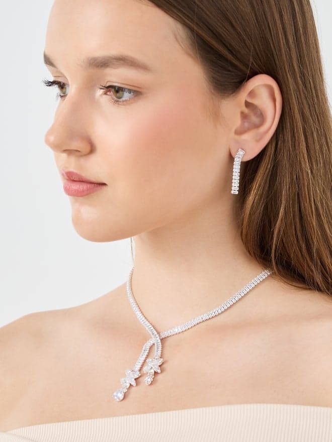 Styli Embellished Jewelry Set - Timeless Elegance for Her - Image 1