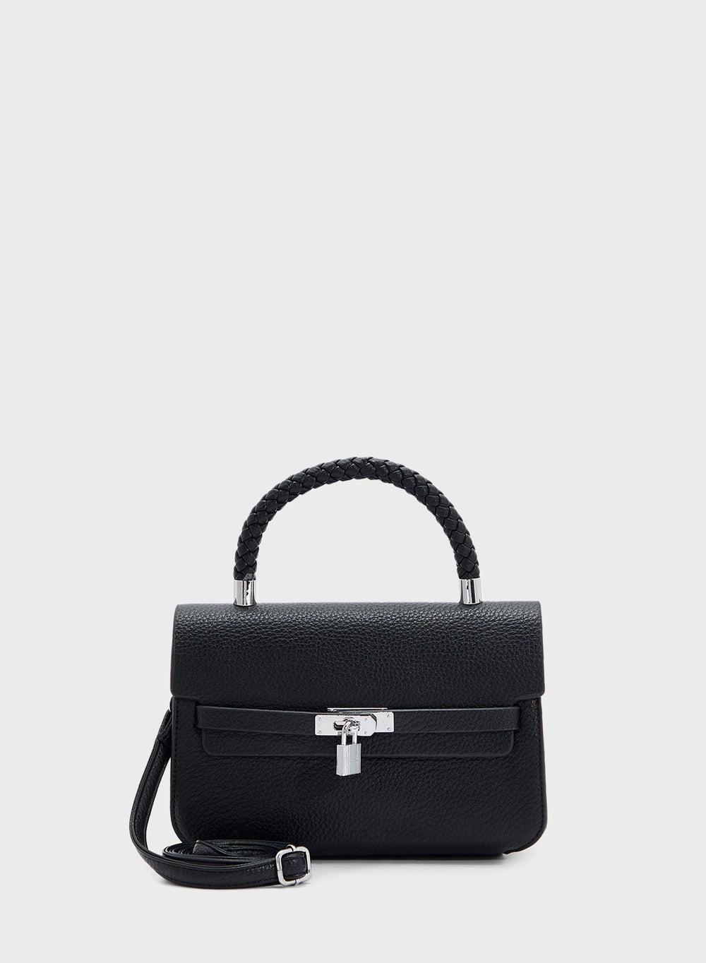 ELLA Braided Handle Satchel Bag: Chic Elegance for Women - Image 1