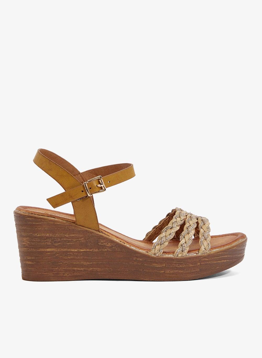 Chic Tan Mid Heel Wedges for Every Occasion - Image 1