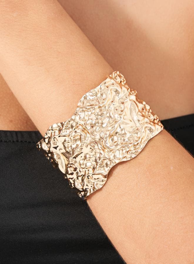 Elegant Gold Faux Pearl Bangle Set 7010806112Gold - Image 1