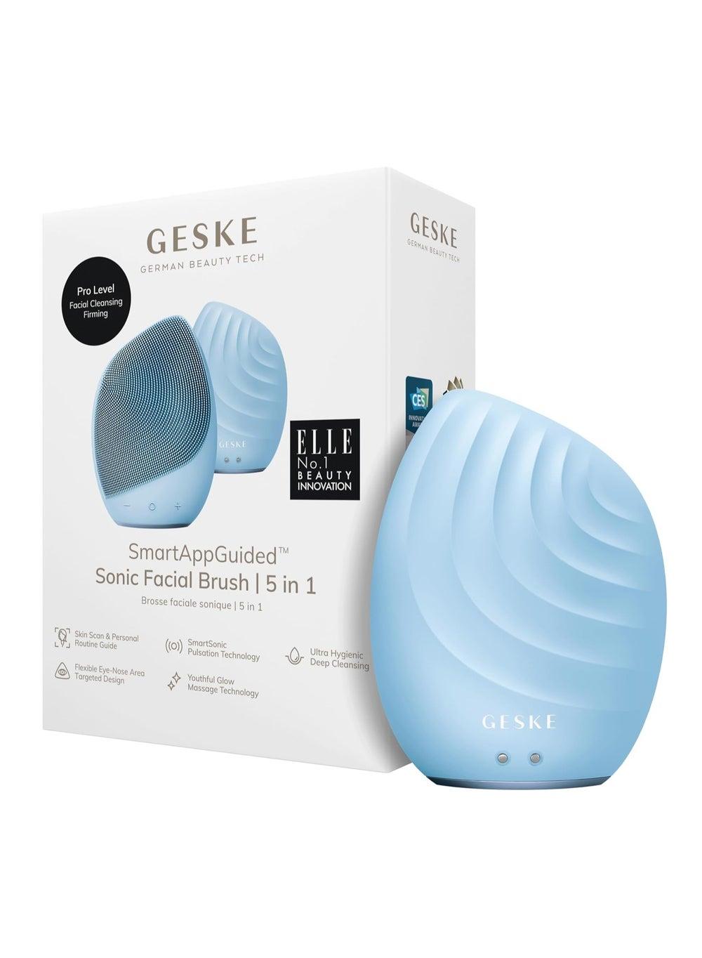 Aquamarine 5-in-1 Sonic Facial Brush | Smart App-Controlled Cleanser - Image 1
