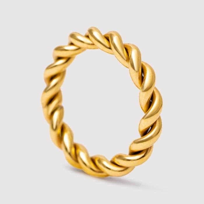 Noya 18K Gold Plated Zora Twisted Women's Ring - Image 1