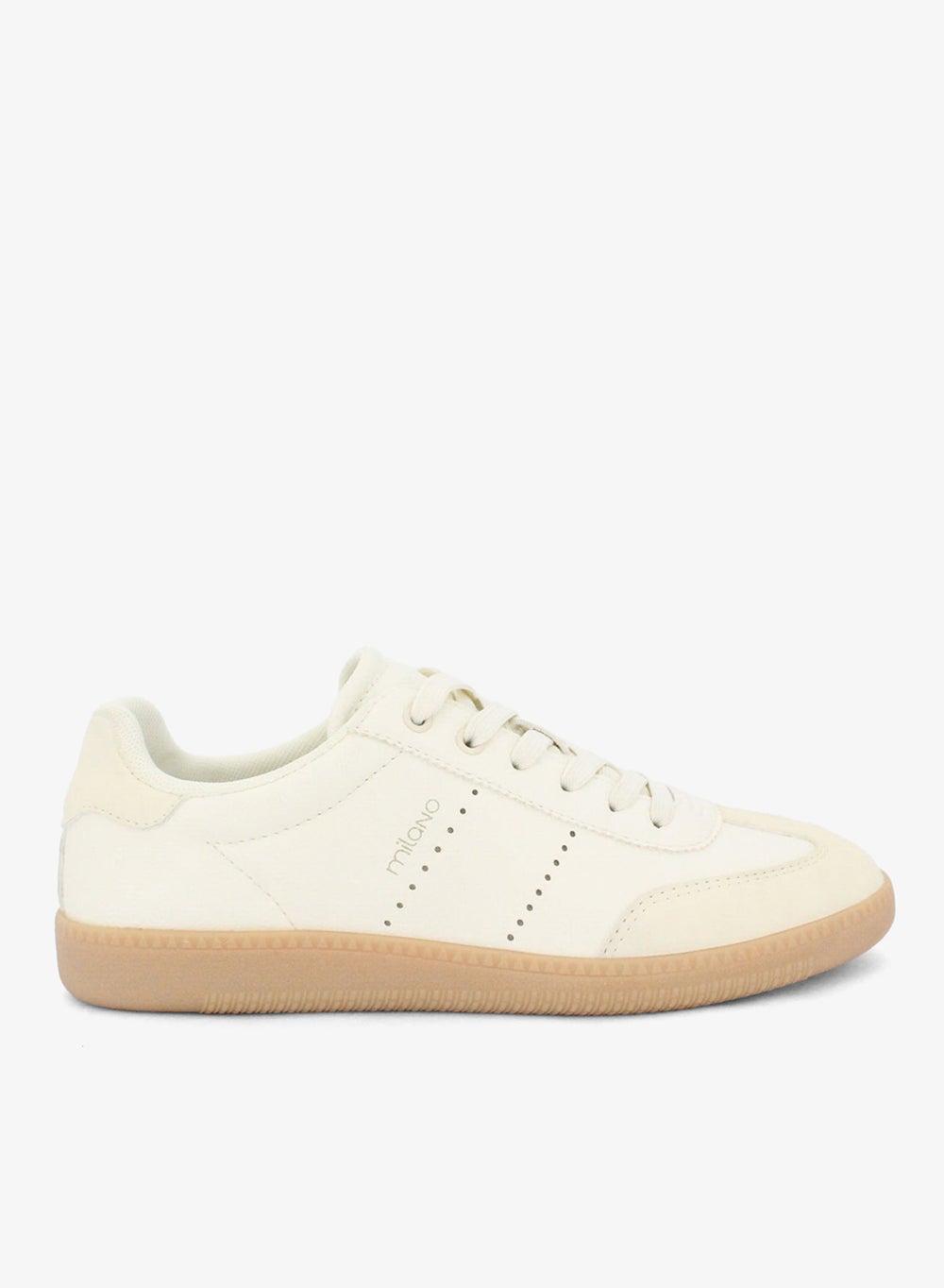MOANAH High-Top Elegance in Off-White Low-Top Sneakers - Image 1