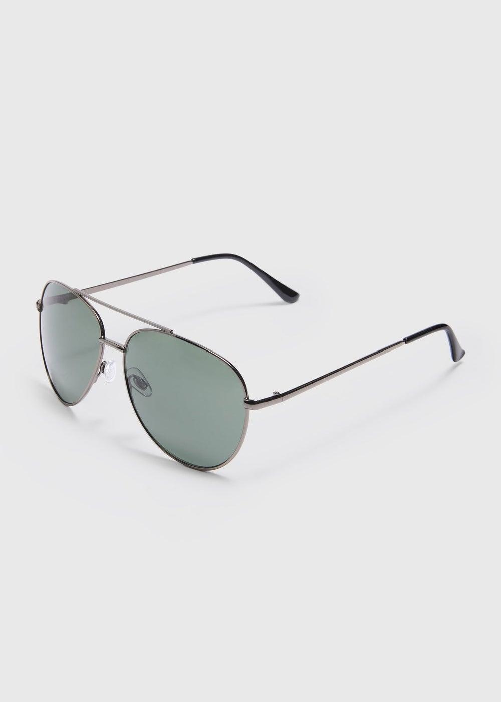 Matalan Aviator Silver: Sleek Sunglasses for Men - Image 1