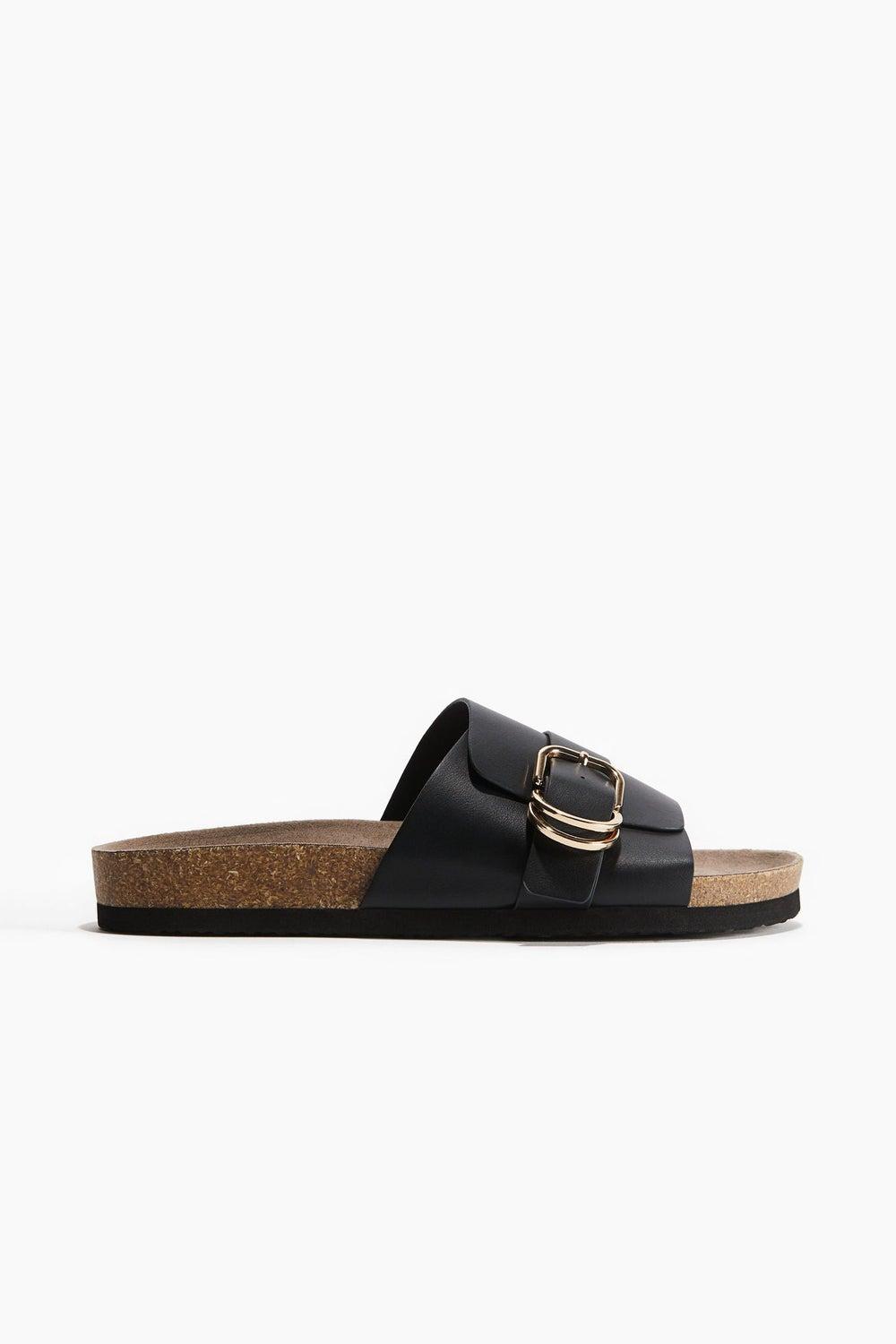 H&M Black Elegance Flat Sandals - Style No 1273710251 - Image 1