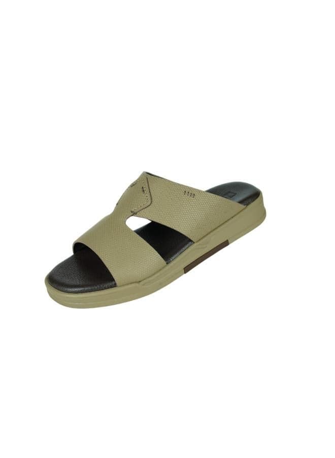 BARJEEL UNO MSA134 Stone: Elite Men's Arabic Sandals - Image 1