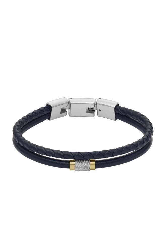FOSSIL Jf04703998 Rugged Leather Multi-Strand Bracelet - Image 1