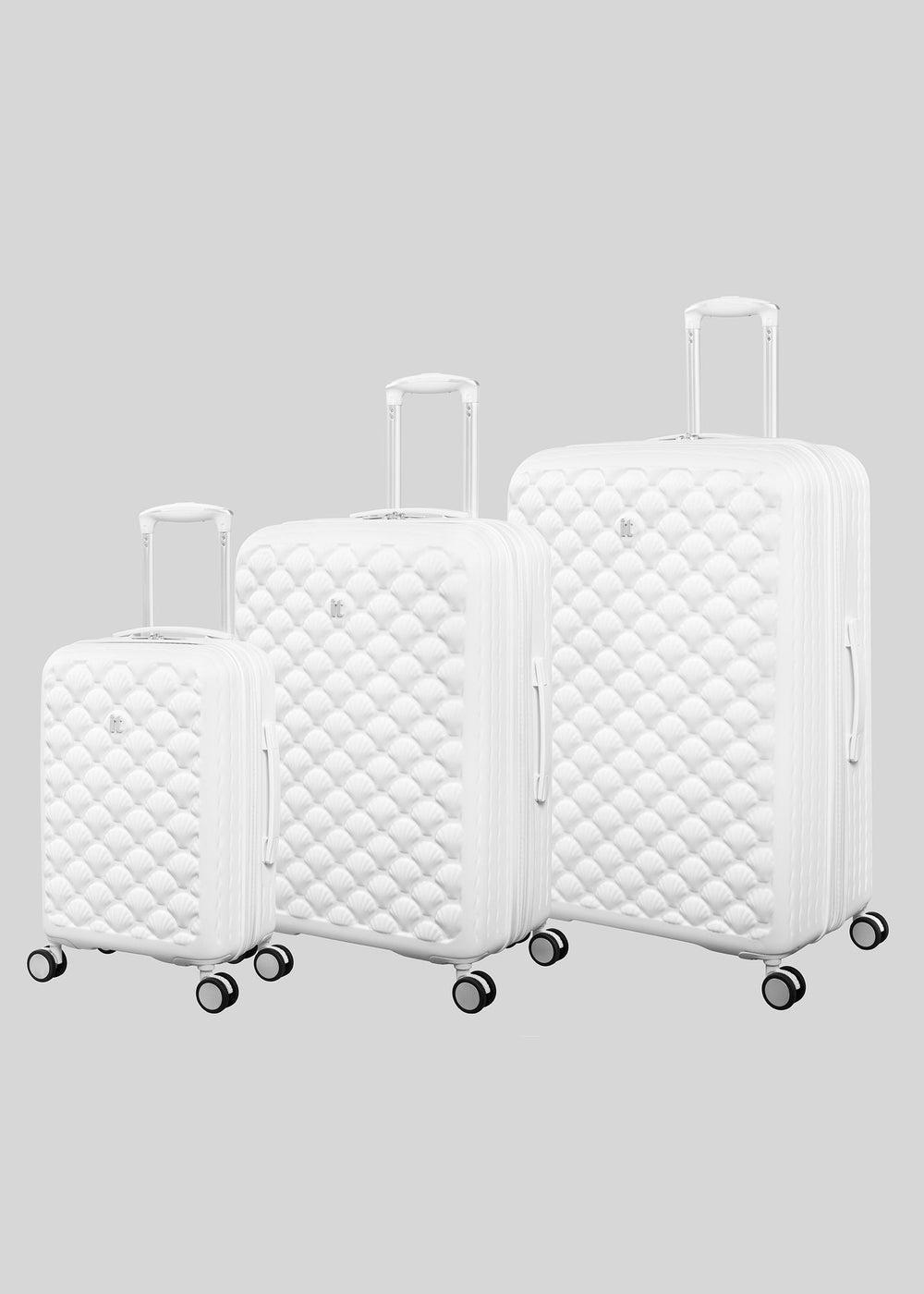 Matalan White IT Luggage – Elegant Hardshell Travel Companion - Image 1