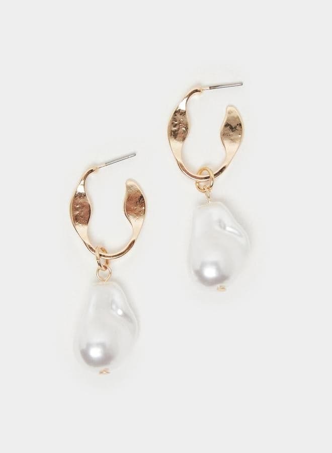 Styli Faux Stone Elegance Drop Earrings for Women - Image 1
