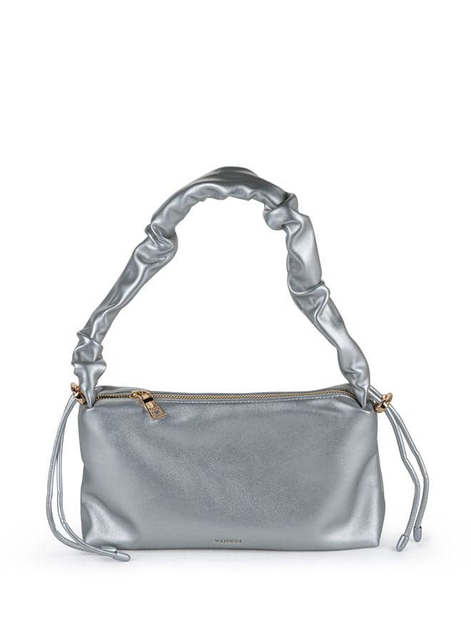 Vincci Silver Elegance Shoulder Bag for Women with Chic Strap - Image 1