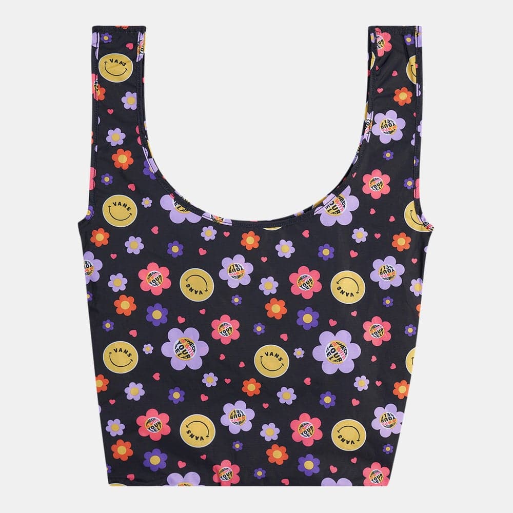 VANS Contortion Chic Tote with Smiley-Face Floral Print - Image 1