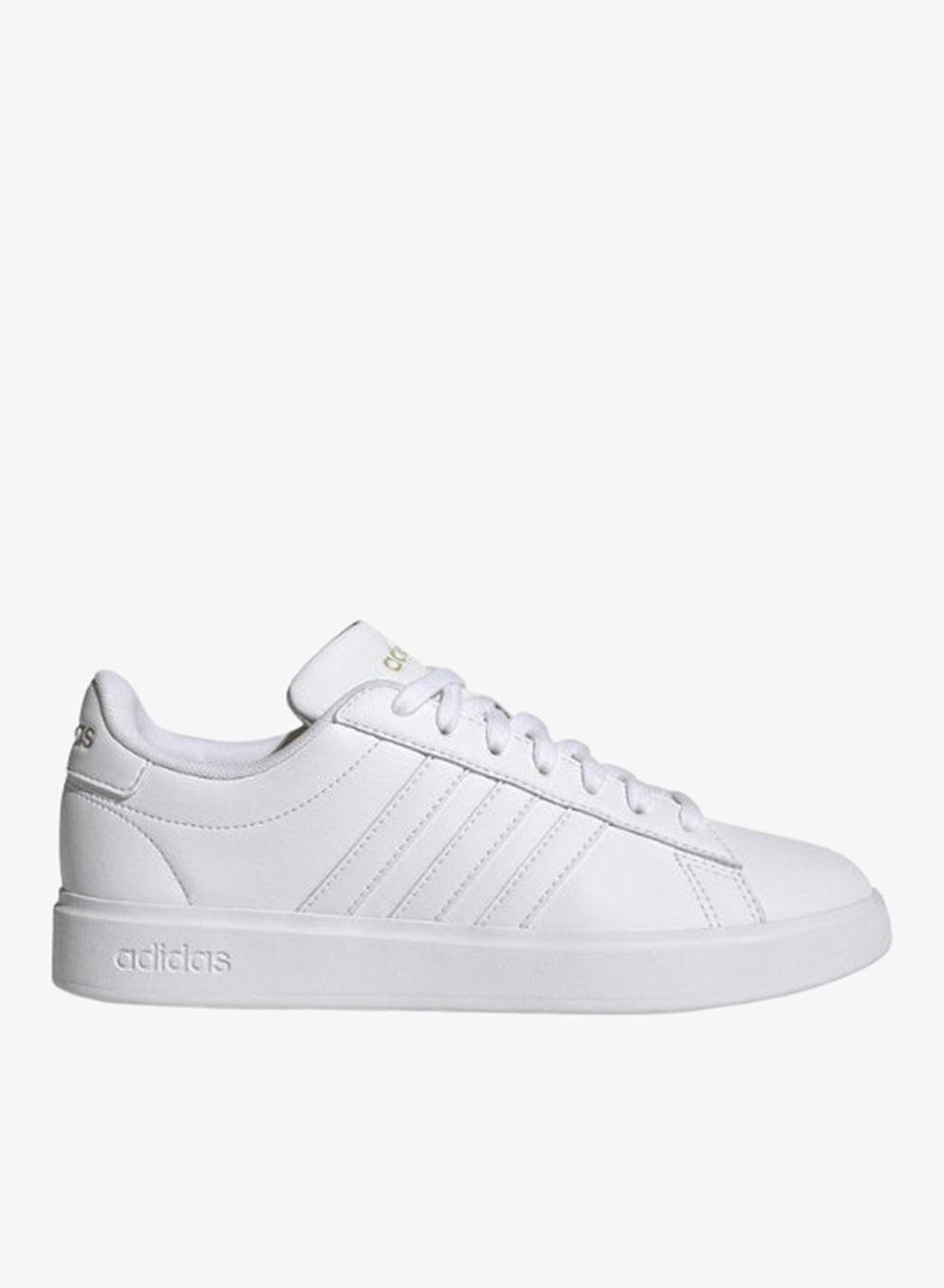 Grand Court 2.0: Elegant Low-Top Sneakers in FTWWHT/GOLDMT - Image 1