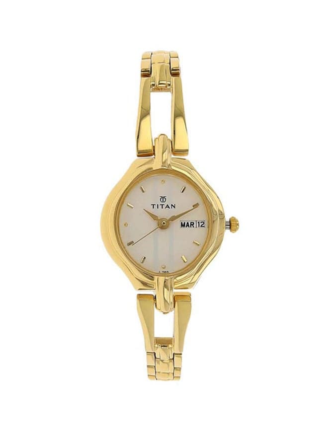 TITAN Elegance 2345YM01: Gold & Stainless Steel Women's Watch - Image 1