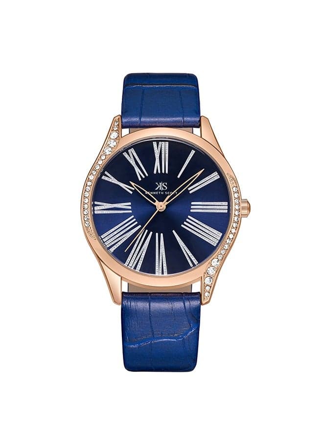 KENNETH SCOTT K23534-RLNN Elegant Rose Gold Analog Watch - 36mm - Image 1