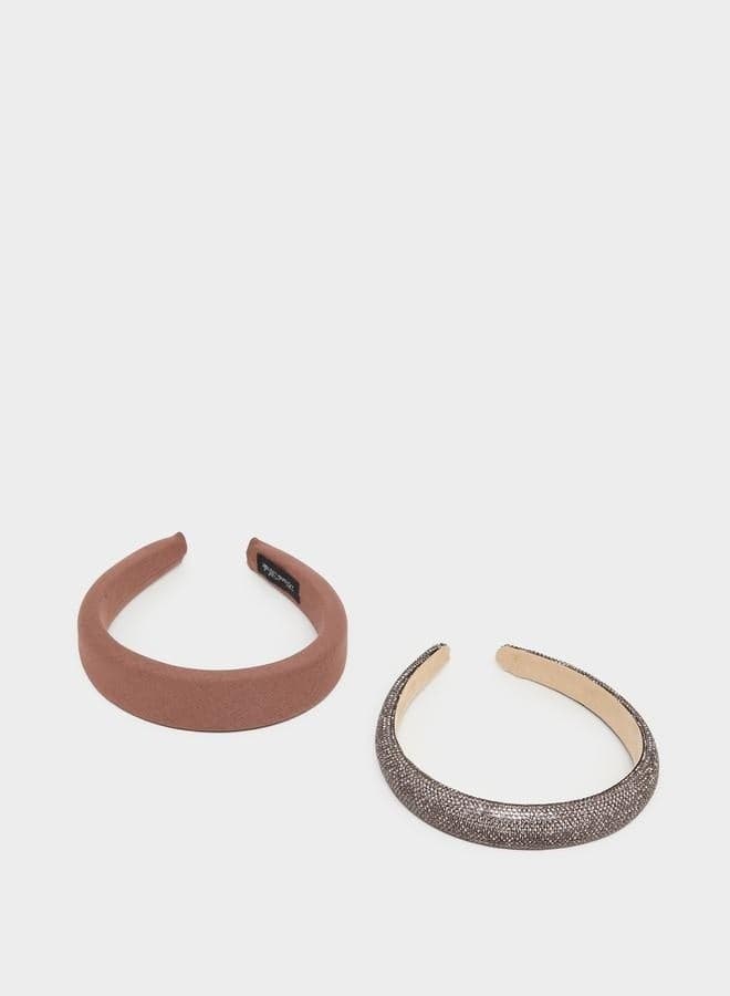 Styli Duo - Chic Solid & Embellished Padded Headbands - Image 1
