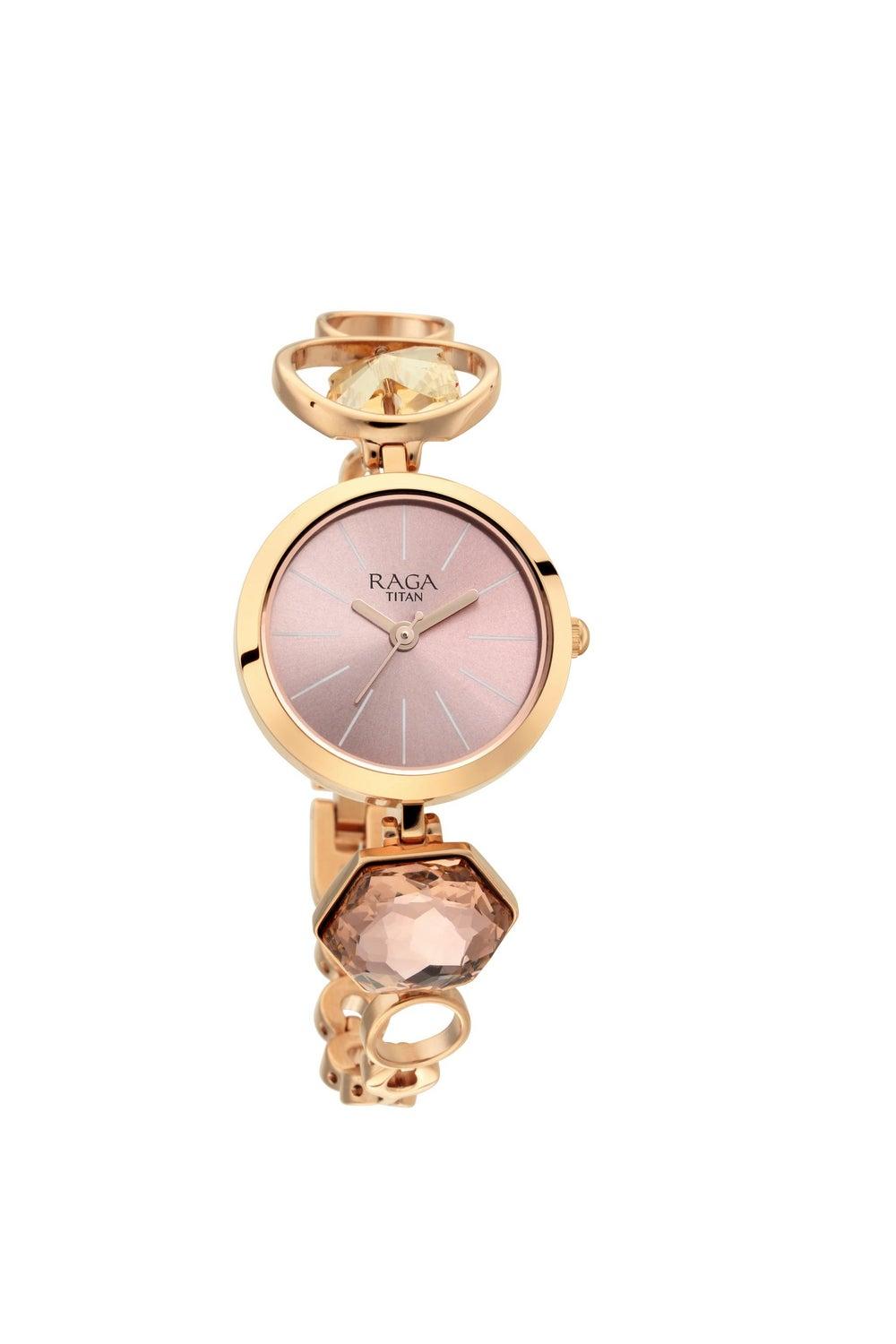 Titan Raga Joy Quartz Women’s Watch - Rose Gold Elegance - Image 1