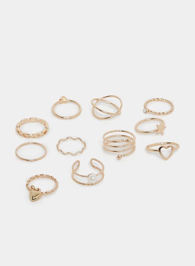 Styli Star & Butterfly 14-Ring Women's Collection - Image 1