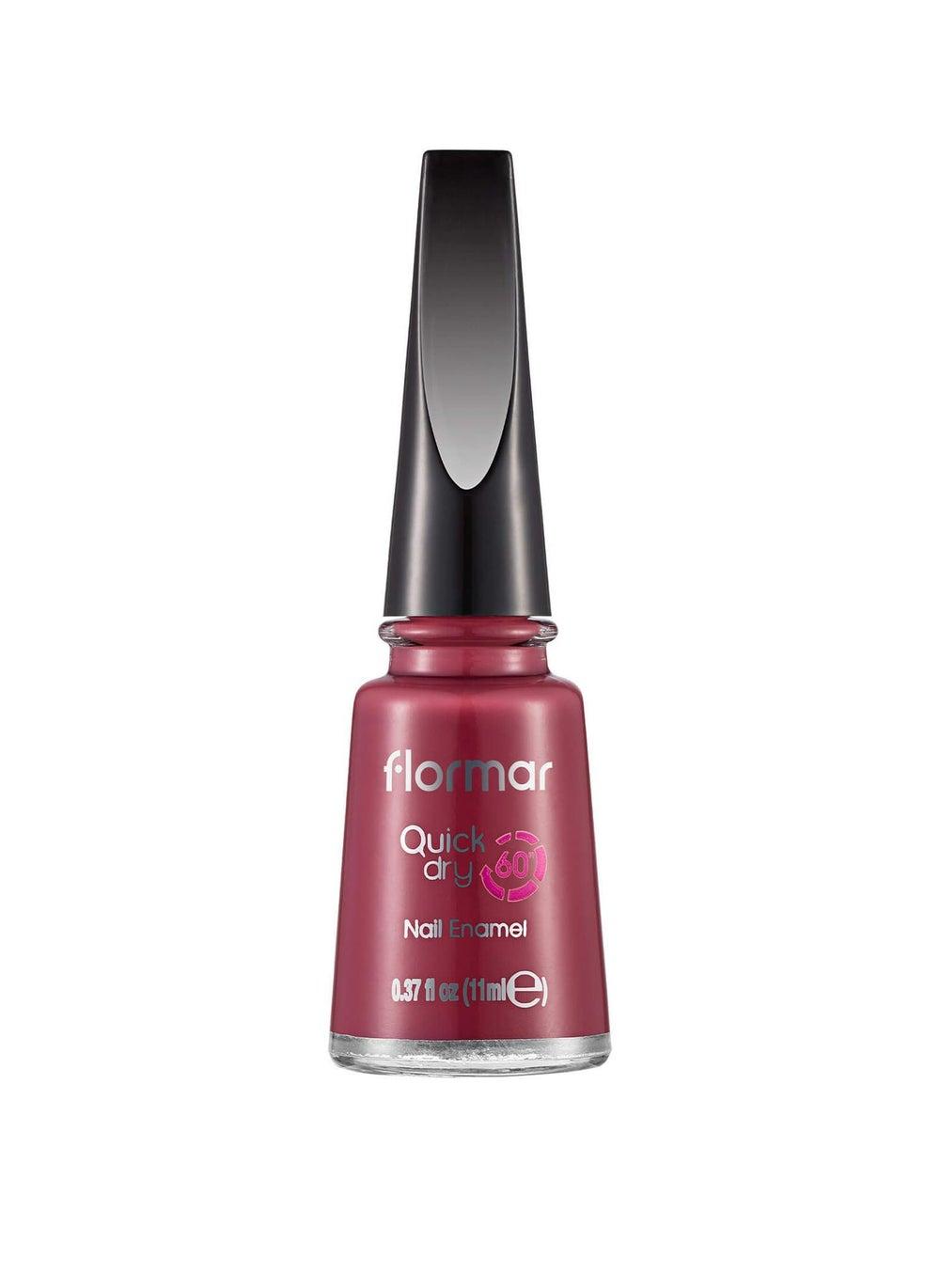 Flormar Quick Dry Nail Enamel - Rose Taboo QD20 - Image 1