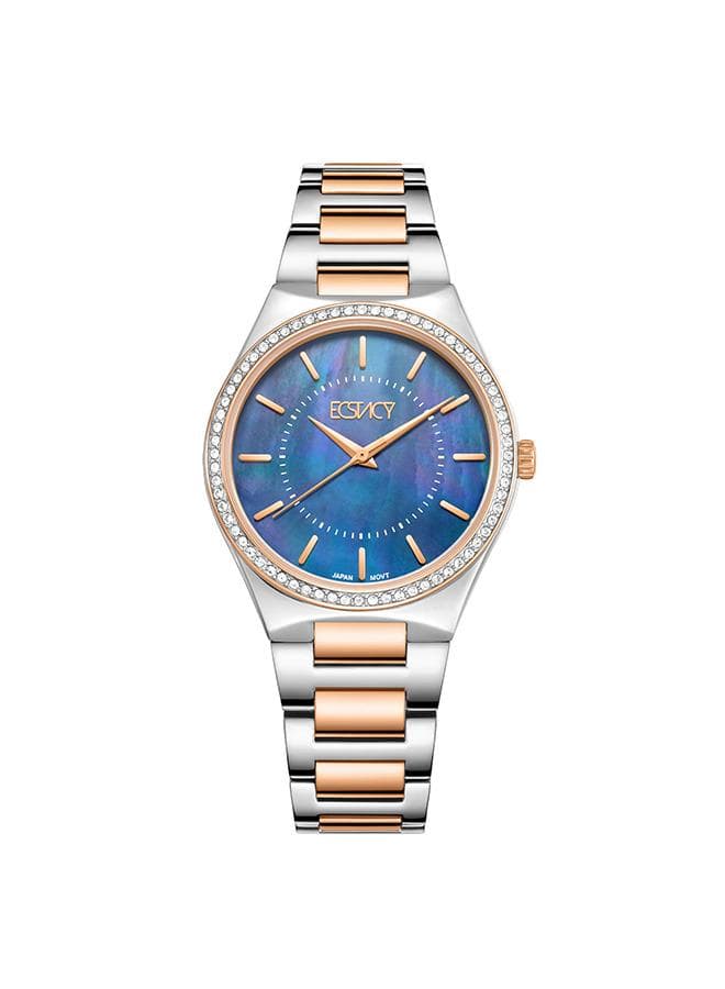 ECSTACY E23507-KBKMN Elegant Two-Tone Women's Watch - Image 1