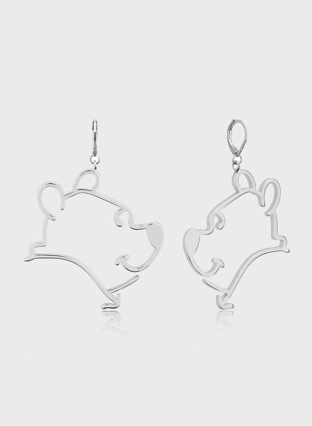 Winnie the Pooh Sterling Silver Earrings for Women - Image 1