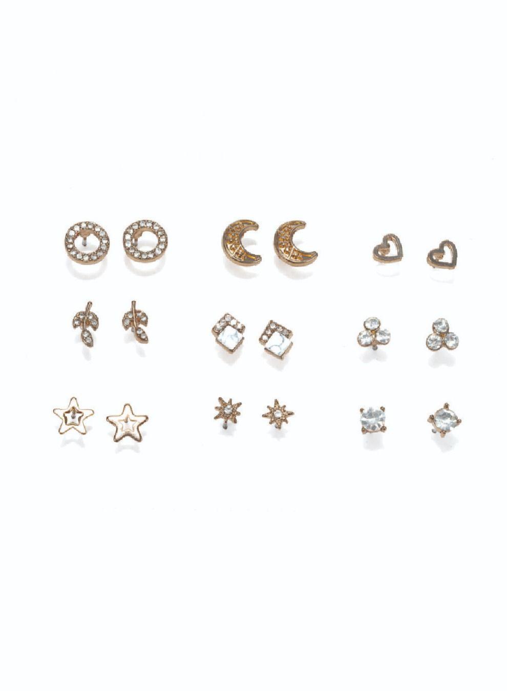 AMICA Essential Mix & Match Earring Set of 9 - Image 1