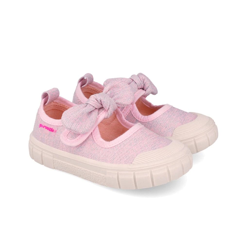 Garvalin Girls Casual Mary Jane Canvas Sandals - Image 1