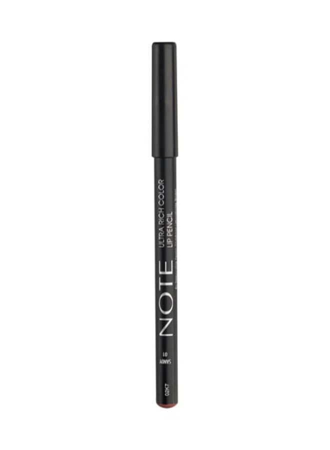 Note Ultra Rich Color Lip Pencil 01 Sandy - Defining Elegance - Image 1