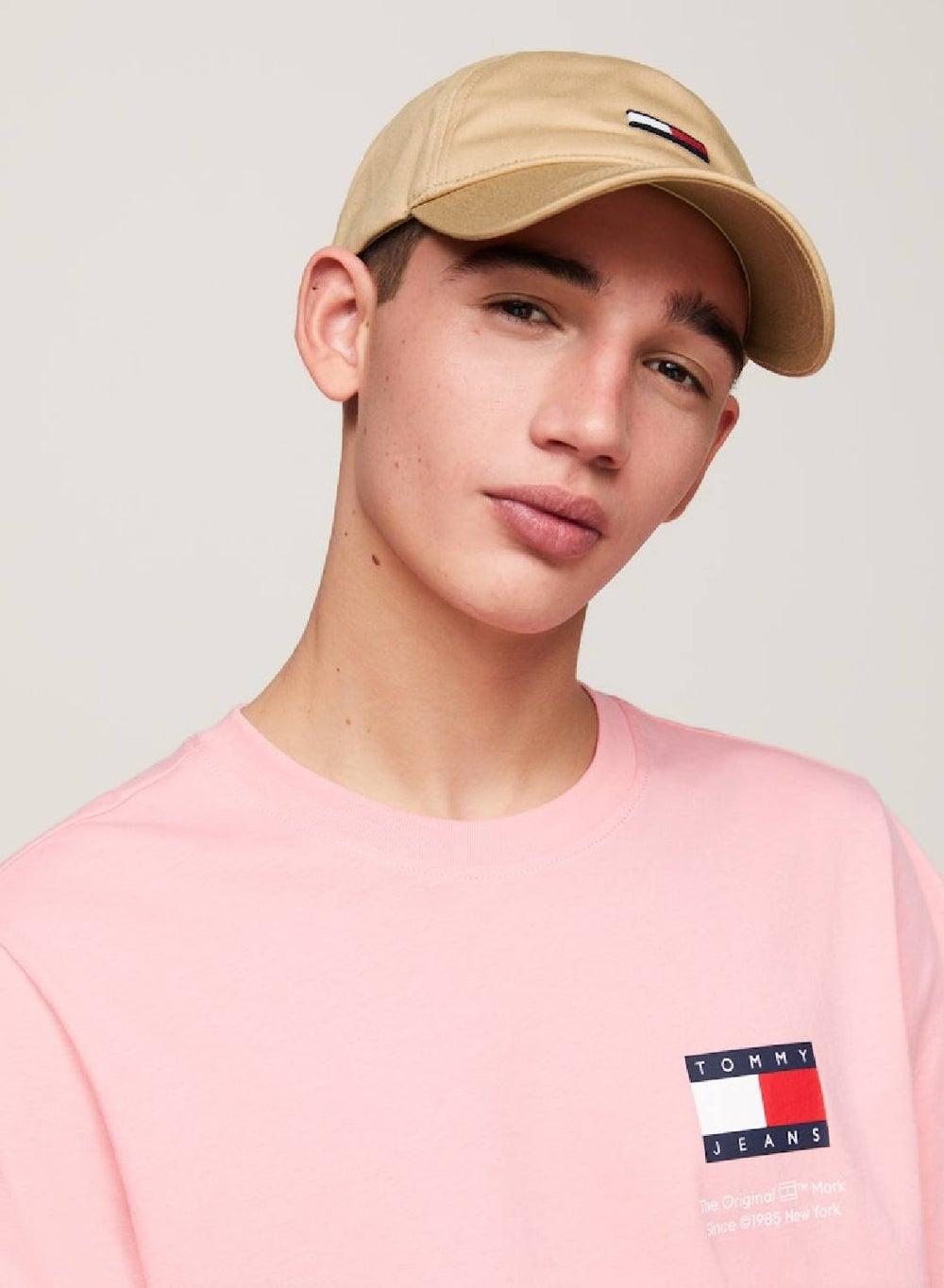 TOMMY JEANS Tawny Sand Flag Embroidery Men's Cap - Image 1