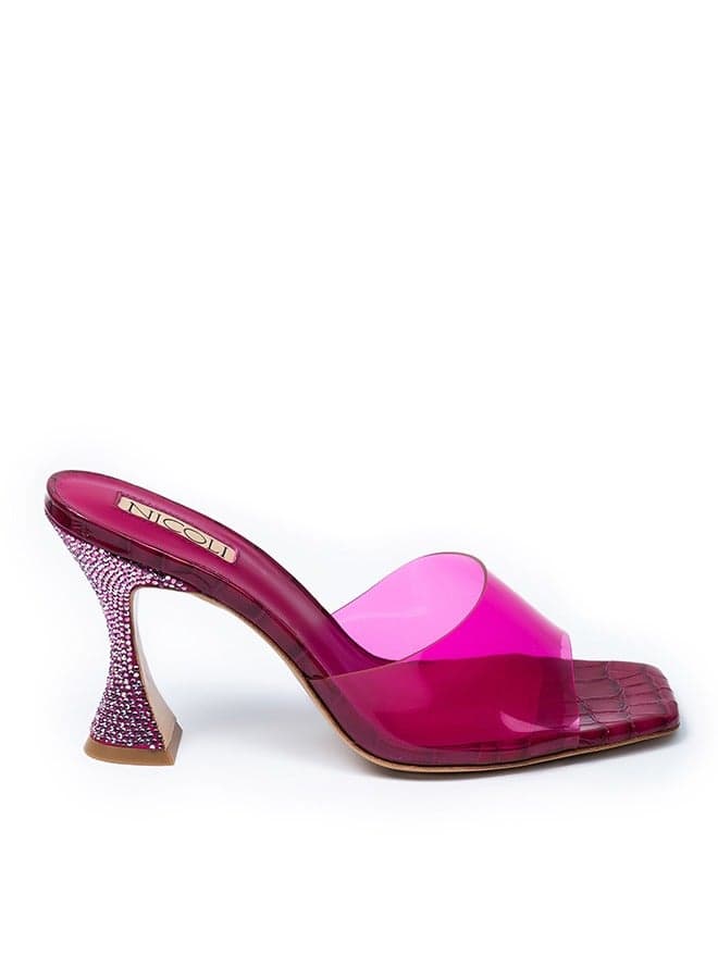 Aniston Rose Flared Heel Sandals - Elegance and Comfort - Image 1