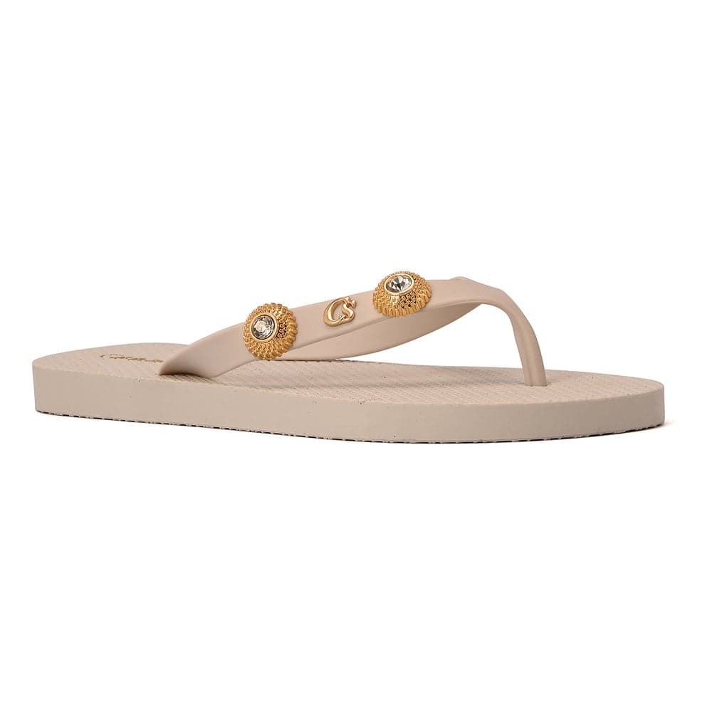 Off-White Luxury Flip-Flops - Elegance for Every Step - Image 1