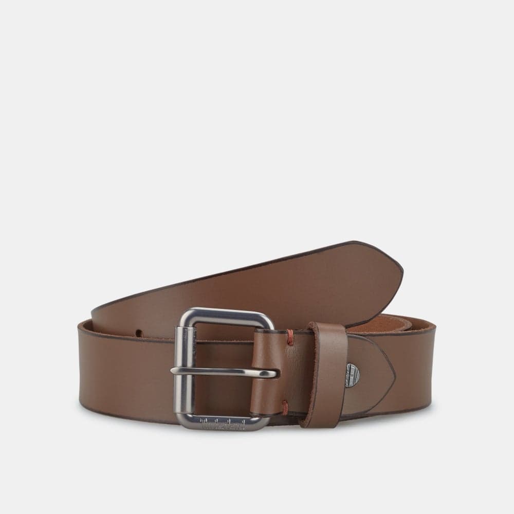 Timberland Men's Buffalo Leather Roller-Buckle Belt - Image 1