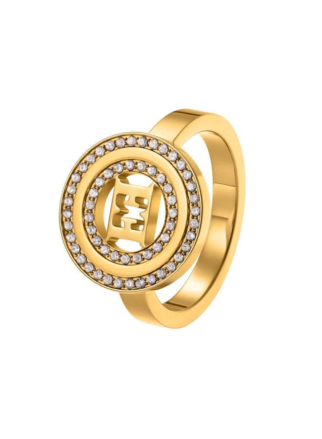 ESCADA Alice Women's Ring with Iconic E Signature & Crystals - Image 1