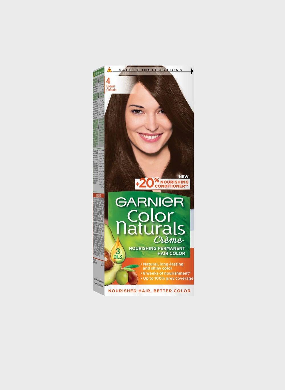 Garnier Color Naturals Rich Brown 4 - Luxurious Hair Serum - Image 1