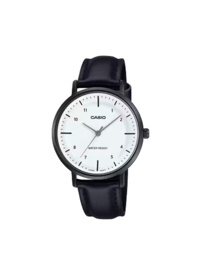 Casio LTP-VT03BL-7BDF: Elegant 34mm Women's Leather Watch - Image 1