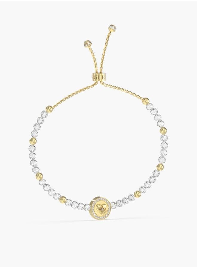 GUESS Beads & Heart Women's Bracelet: Timeless Elegance - Image 1