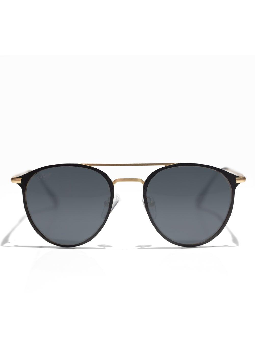 SE8260-C3 Sleek Black Metal Frame Polarized Sunglasses - Image 1