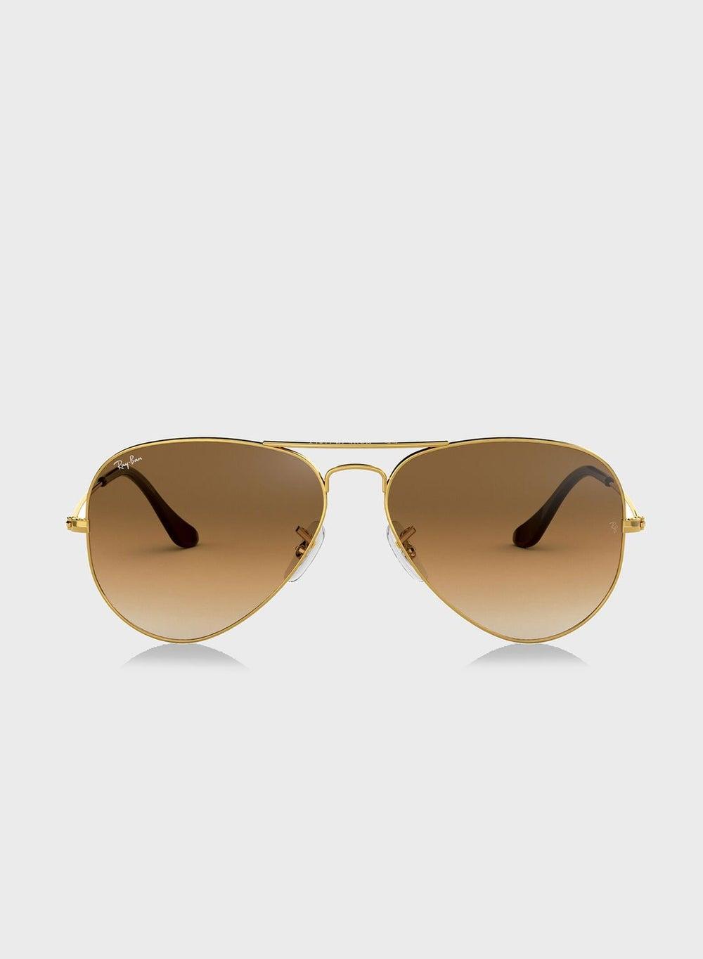 Ray-Ban 0RB3025: Elegant Gold Aviator Gradient Sunglasses - Image 1