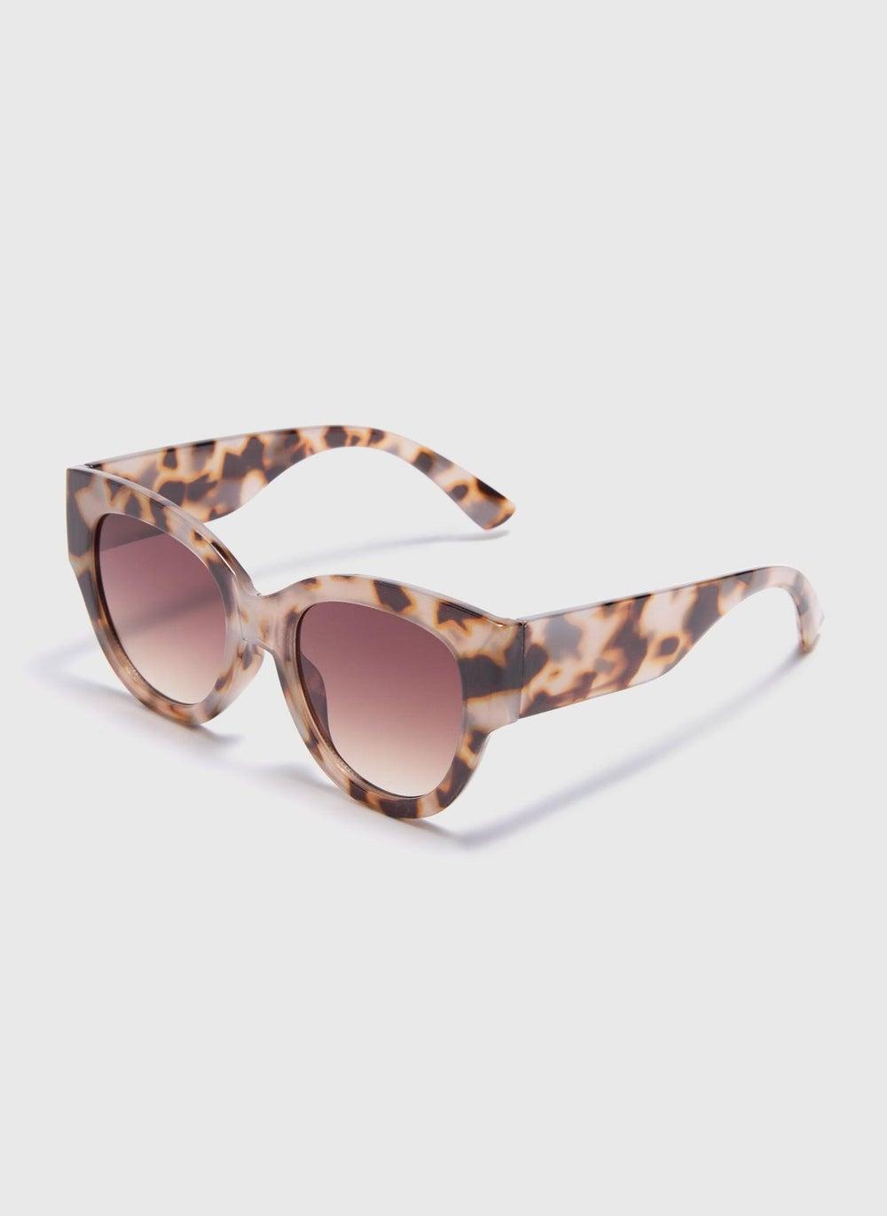 Matalan Chic Brown Tort Cat Eye Sunglasses for Women - Image 1