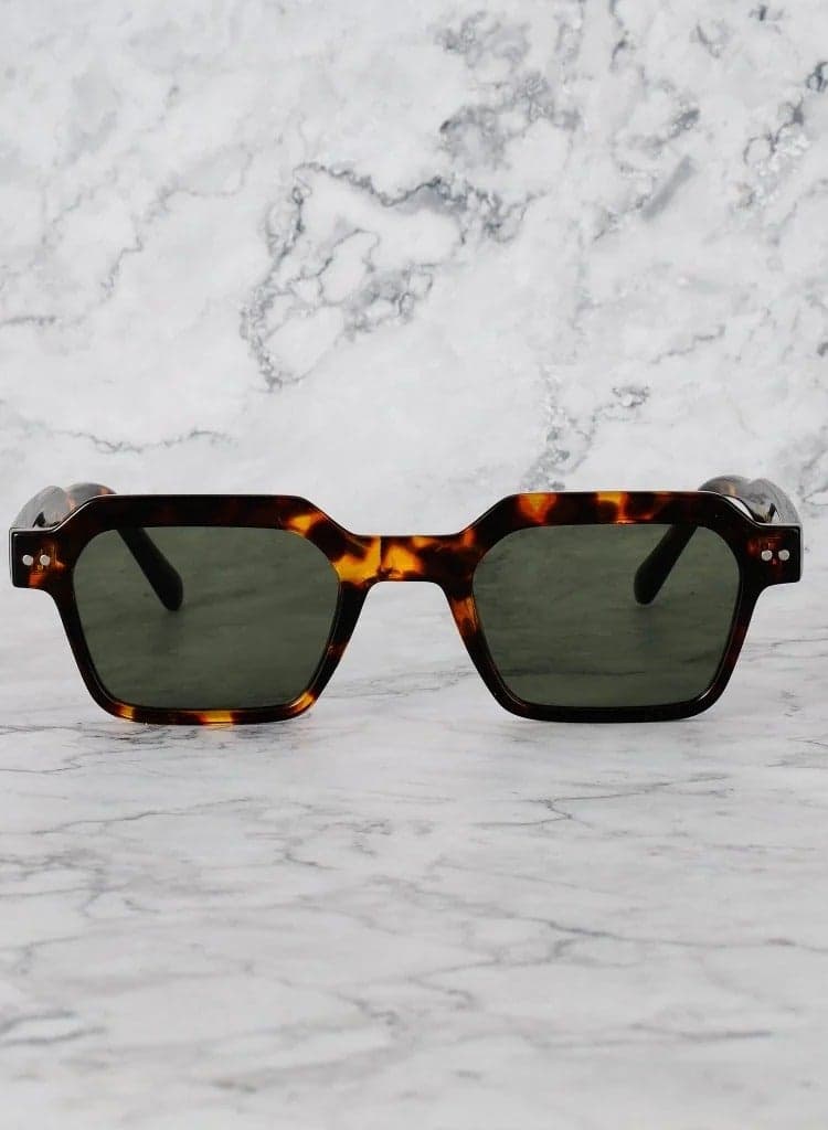 Elliot Tortoise-Green Unisex Sunglasses by Explicit Poets 12EP1 - Image 1