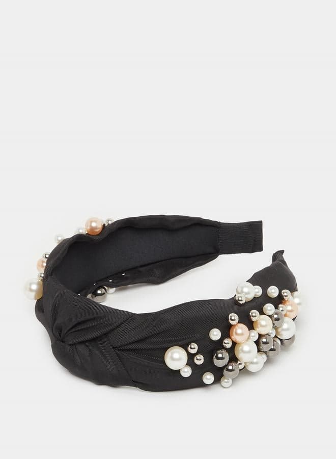 Styli Women's Faux Pearl Elegance Headband - Image 1