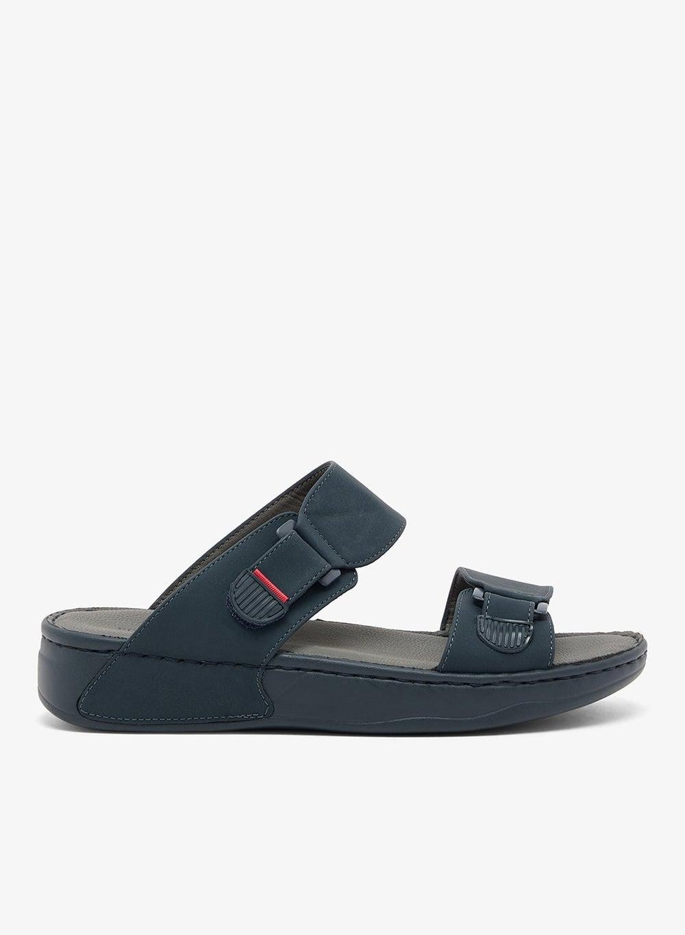 Elegant Comfort Arabic Sandals Style Ff 009C in Navy - Image 1