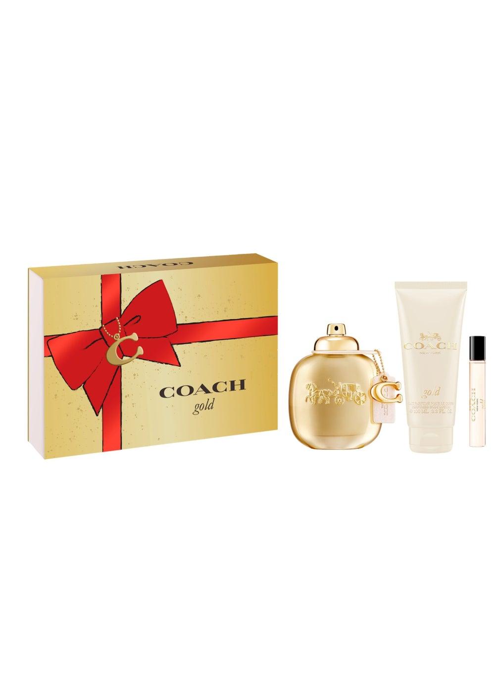 Coach Gold Eau De Parfum Gift Set - Radiant Fragrance Ensemble - Image 1