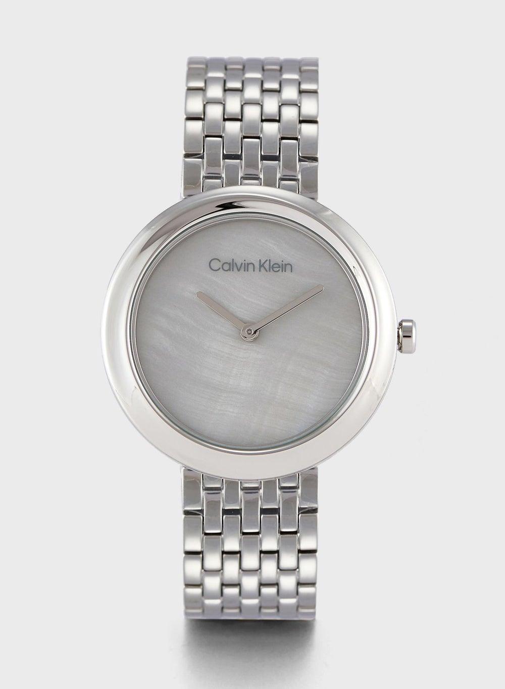 CALVIN KLEIN Twisted Bezel Women's Elegant Analog Watch - Image 1