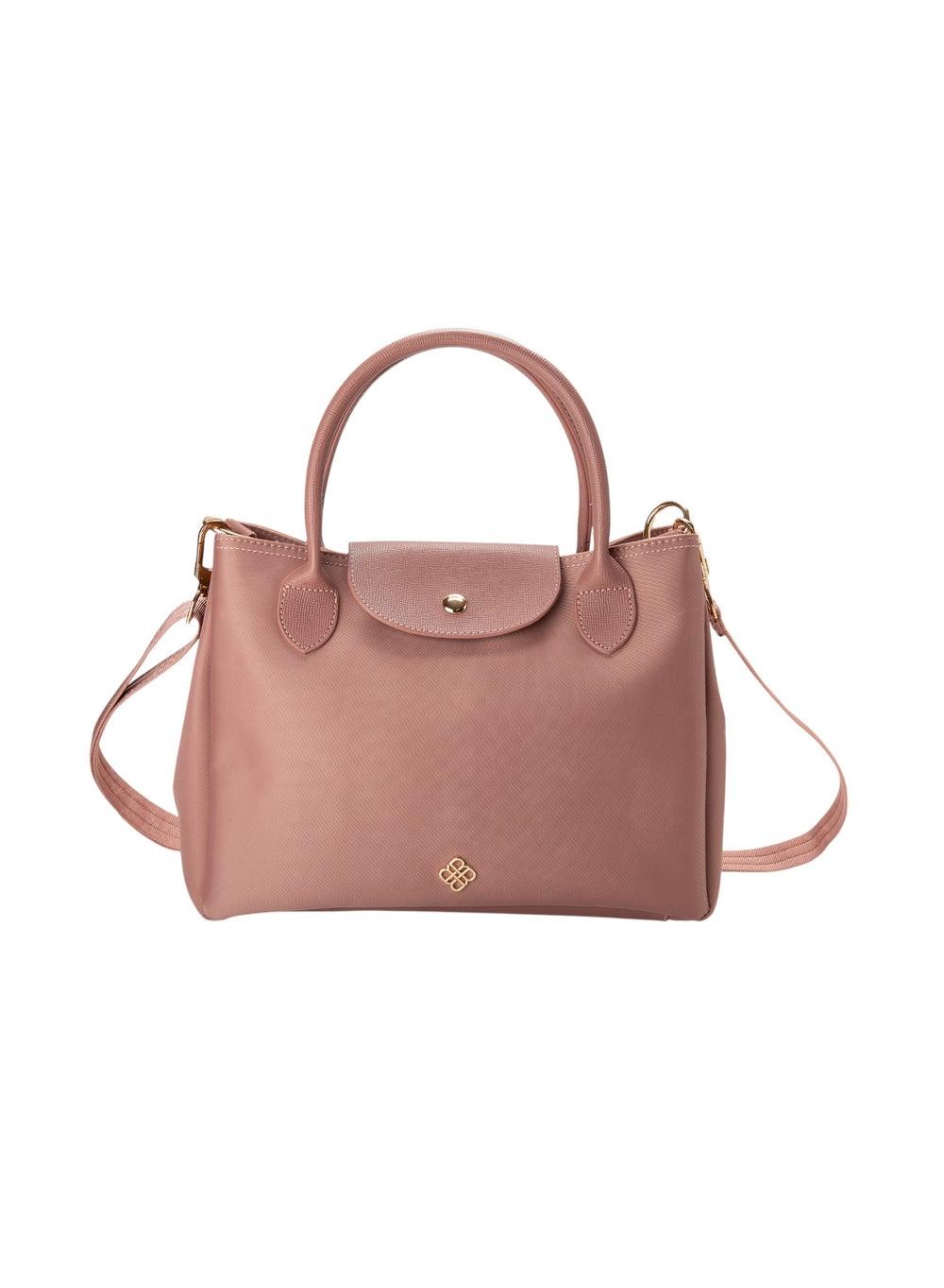 Bata Pink Casual Top Handle Women's Bag with Strap - Image 1