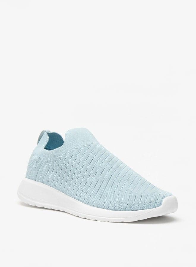 Sx20230022Gp Ex Elite Girls' Blue Mesh Slip-On Sneakers - Image 1